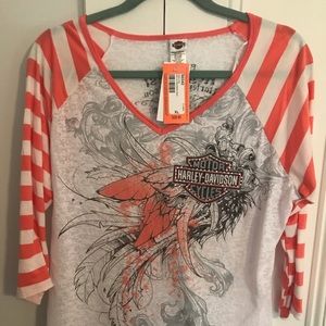 Harley Davidson 3/4 Tee